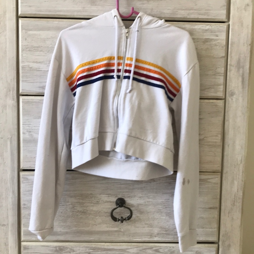 White cropped jacket